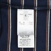 ヌメロヴェントゥーノN°21半袖TシャツメンズクルーネックニットソーF032-4980コットン鹿の子編みネイビー紺ボーダー柄左袖ブランド織りタグレギュラーフィット国内正規品でらでら公式ブランド
