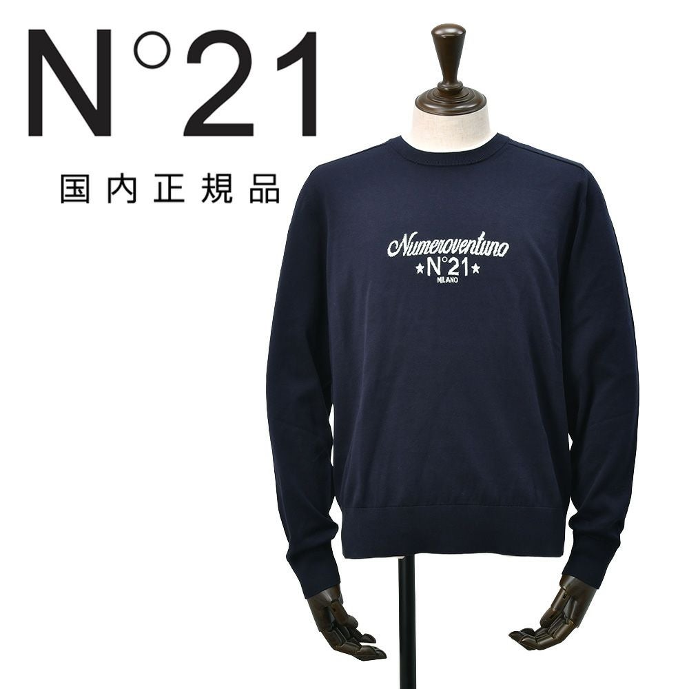 ヌメロ ヴェントゥーノ N°21 クルーネックニット メンズ 長袖セーター