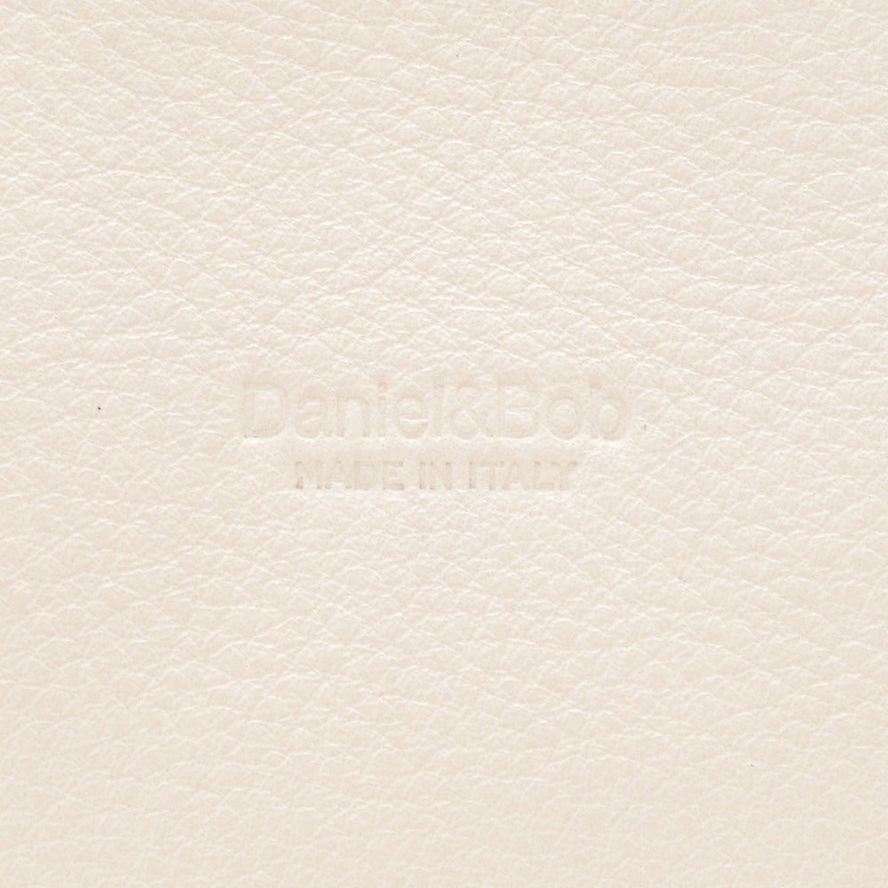 ダニエル&ボブDaniel&Bobトートバッグ男女兼用スムースレザーバッグスプーニャSPUGNAダニボブオフホワイト白2室構造スクエアフォルムシルバーパーツ国内正規品でらでら公式ブランド