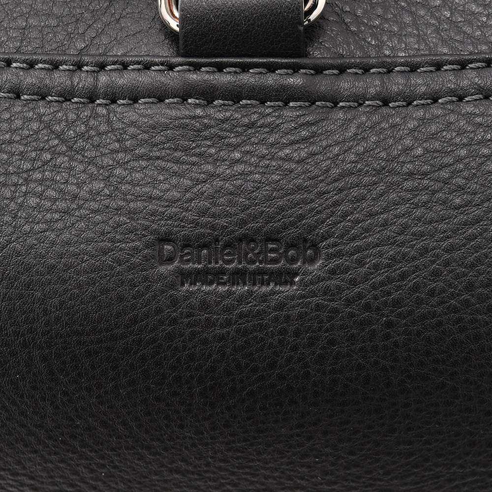 ダニエル&ボブDaniel&Bob2WAYバックパック男女兼用ボストンバッグスプーニャSPUGNAスムースレザーダニボブブラック黒ショルダーストラップ付き2フェイスバッグ国内正規品でらでら公式ブランド