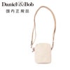 ダニエル&ボブDaniel&Bobショルダーミニポーチ男女兼用コンパクトバッグアルチェALCEシュリンクレザーダニボブオフホワイト調節可能コードブランドロゴデザインシルバーパーツ国内正規品でらでら公式ブランド