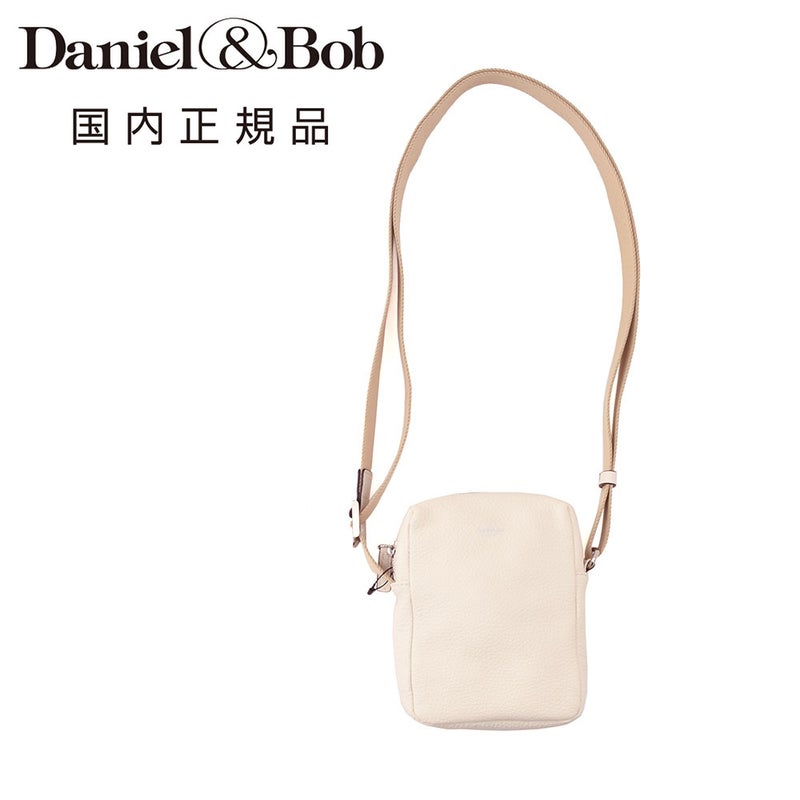 ダニエル&ボブDaniel&Bobショルダーミニポーチ男女兼用コンパクトバッグアルチェALCEシュリンクレザーダニボブオフホワイト調節可能コードブランドロゴデザインシルバーパーツ国内正規品でらでら公式ブランド