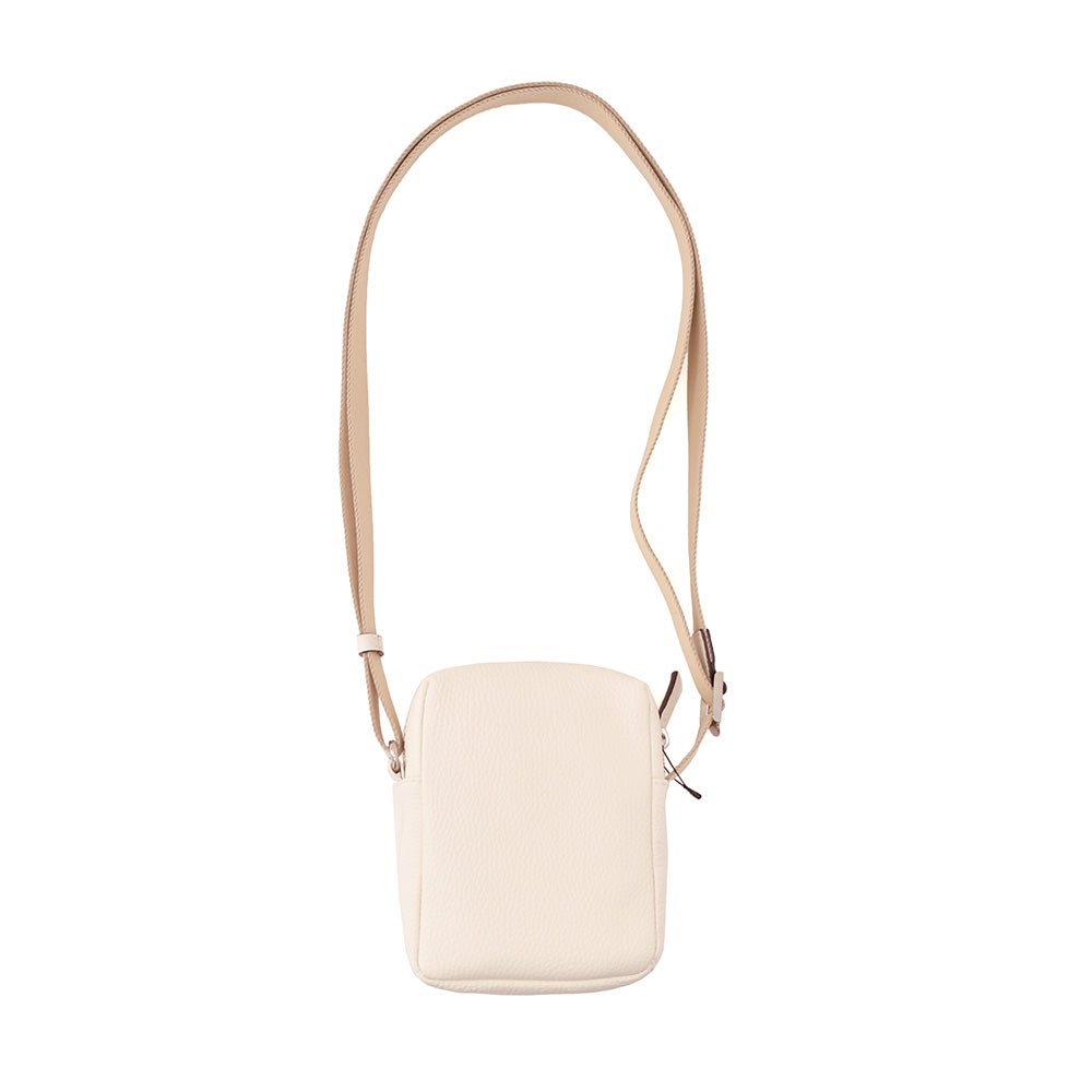 ダニエル&ボブDaniel&Bobショルダーミニポーチ男女兼用コンパクトバッグアルチェALCEシュリンクレザーダニボブオフホワイト調節可能コードブランドロゴデザインシルバーパーツ国内正規品でらでら公式ブランド