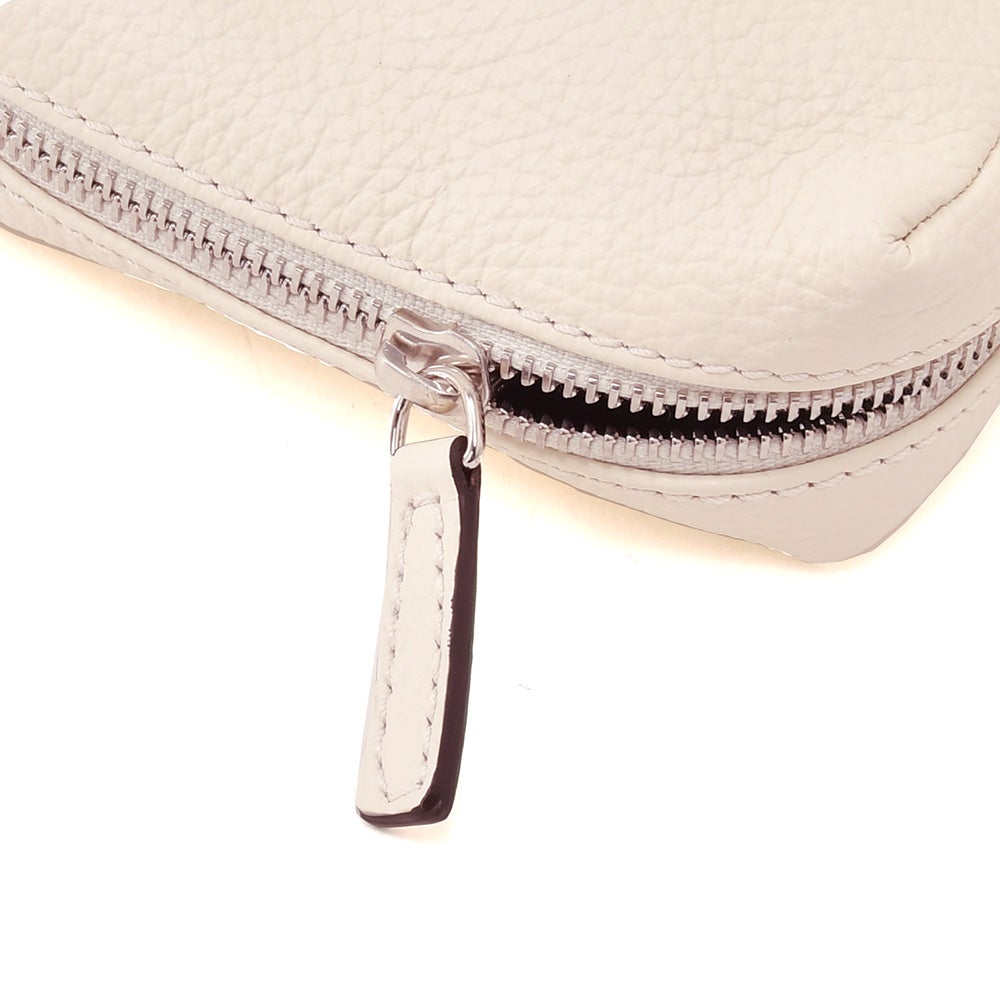 ダニエル&ボブDaniel&Bobショルダーミニポーチ男女兼用コンパクトバッグアルチェALCEシュリンクレザーダニボブオフホワイト調節可能コードブランドロゴデザインシルバーパーツ国内正規品でらでら公式ブランド