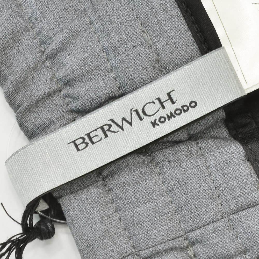 ベルウィッチBERWICHイージーパンツメンズサマーウールスラックスHDUEアッカデュエ干場義雅氏別注テクノウール生地グレーノープリーツシャーリング仕様永久クリース国内正規品でらでら公式ブランド
