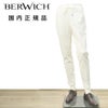 ベルウィッチBERWICHイージーパンツメンズHDUEアッカデュエ干場義雅氏別注モデルジャージースラックスホワイト白ウエストシャーリング＆ドローコード調節永久クリース国内正規品でらでら公式ブランド