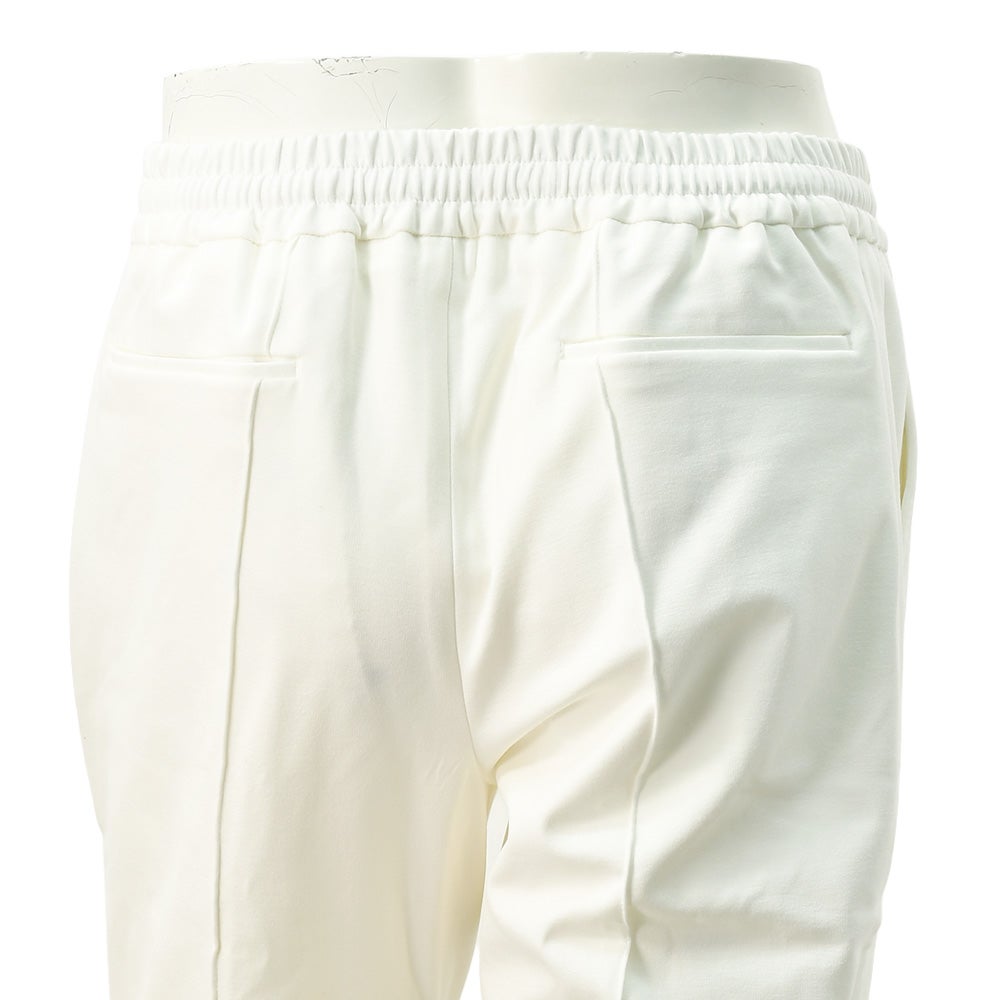 ベルウィッチBERWICHイージーパンツメンズHDUEアッカデュエ干場義雅氏別注モデルジャージースラックスホワイト白ウエストシャーリング＆ドローコード調節永久クリース国内正規品でらでら公式ブランド