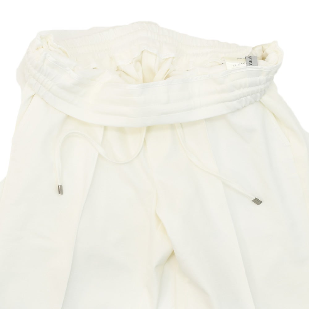 ベルウィッチBERWICHイージーパンツメンズHDUEアッカデュエ干場義雅氏別注モデルジャージースラックスホワイト白ウエストシャーリング＆ドローコード調節永久クリース国内正規品でらでら公式ブランド