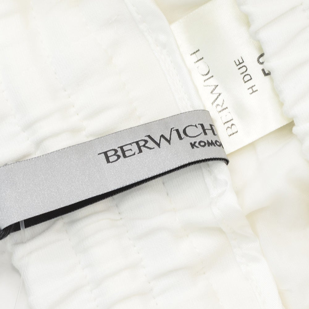 ベルウィッチBERWICHイージーパンツメンズHDUEアッカデュエ干場義雅氏別注モデルジャージースラックスホワイト白ウエストシャーリング＆ドローコード調節永久クリース国内正規品でらでら公式ブランド