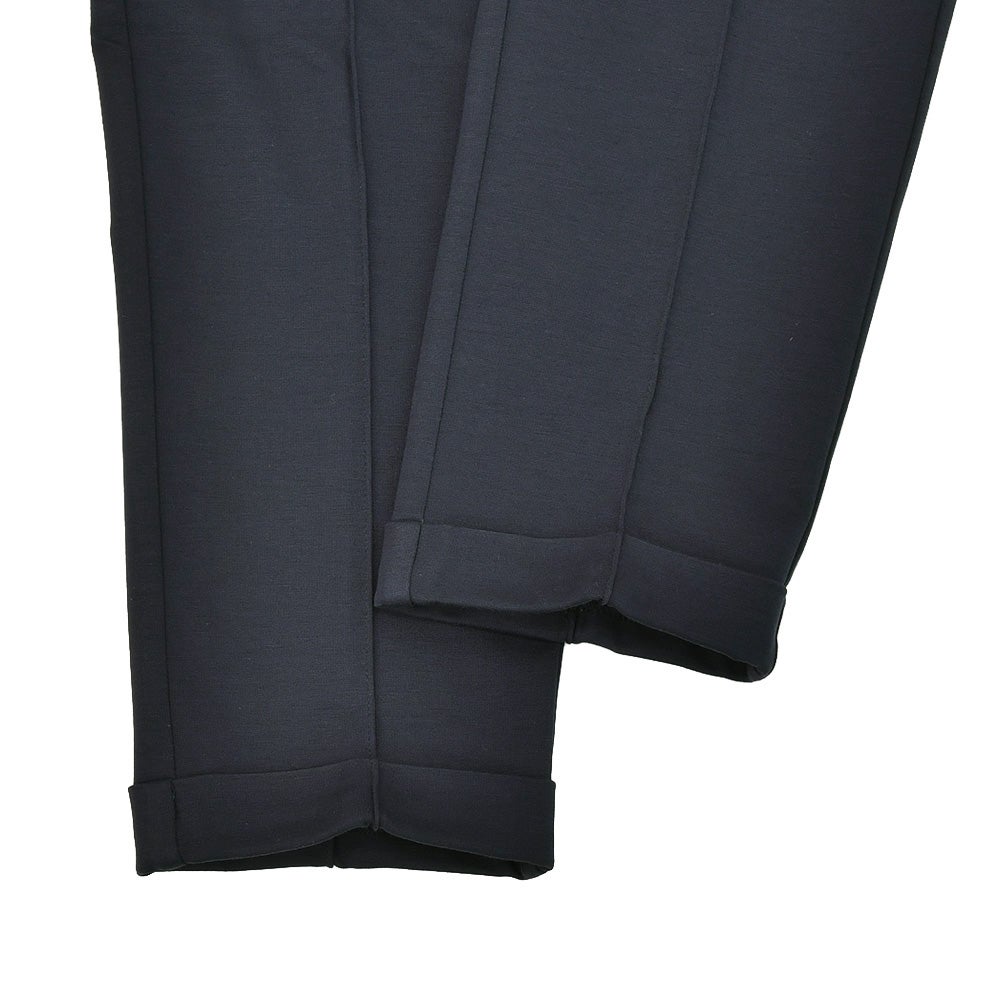 ベルウィッチBERWICHイージーパンツメンズHDUEアッカデュエ干場義雅氏別注モデルジャージースラックスネイビー紺ウエストシャーリング＆ドローコード調節永久クリース国内正規品でらでら公式ブランド