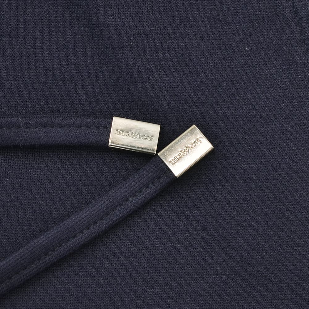 ベルウィッチBERWICHイージーパンツメンズHDUEアッカデュエ干場義雅氏別注モデルジャージースラックスネイビー紺ウエストシャーリング＆ドローコード調節永久クリース国内正規品でらでら公式ブランド