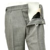 ベルウィッチBERWICHスラックスメンズサマーウールパンツBERTOベルト4プライウール生地グレー1プリーツバックシャーリング仕様サイドアジャスター釦国内正規品でらでら公式ブランド