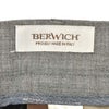 ベルウィッチBERWICHスラックスメンズサマーウールパンツBERTOベルト4プライウール生地グレー1プリーツバックシャーリング仕様サイドアジャスター釦国内正規品でらでら公式ブランド