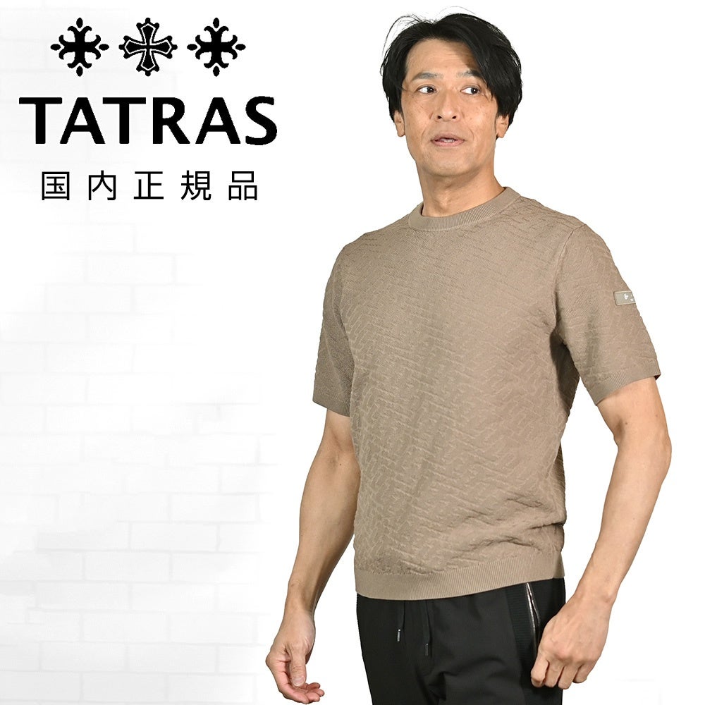 タトラス TATRAS 半袖ニットポロシャツ メンズ エリゴネ ERIGONE 3つ釦