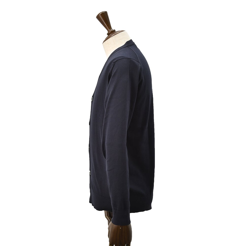 ジョンスメドレーJOHNSMEDLEYニットカーディガンメンズWISTINGVネック仕様シーアイランドコットンネイビー紺30ゲージMODERNFITモダンフィット国内正規品でらでら公式ブランド