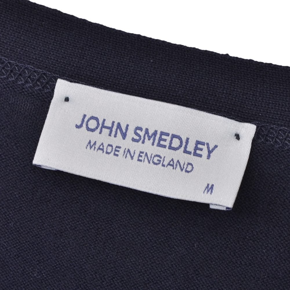 ジョンスメドレーJOHNSMEDLEYニットカーディガンメンズWISTINGVネック仕様シーアイランドコットンネイビー紺30ゲージMODERNFITモダンフィット国内正規品でらでら公式ブランド