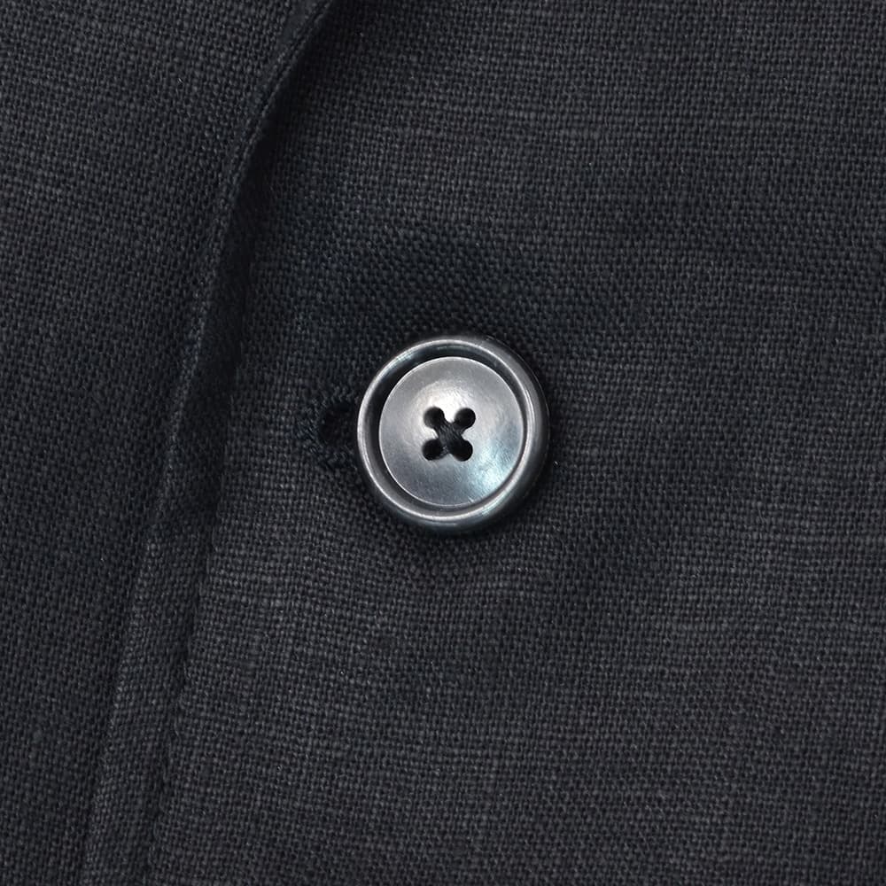 ジャンネットGIANNETTOシャツジャケットメンズシングルジャケットCORALLOコラッロシリーズリネン100％生地ブラック黒軽量&薄手背抜き仕様イタリア製国内正規品でらでら公式ブランド