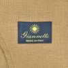ジャンネットGIANNETTOシャツジャケットメンズシングルジャケットCORALLOコラッロシリーズリネン100％生地ブラウン茶軽量&薄手背抜き仕様イタリア製国内正規品でらでら公式ブランド