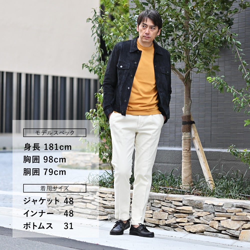 レッドカードトーキョーREDCARDTOKYOデニムスラックスメンズコットンストレッチジーンズSlackスラックヴィンテージホワイト１プリーツセンタークリーステーパード国内正規品でらでら公式ブランド