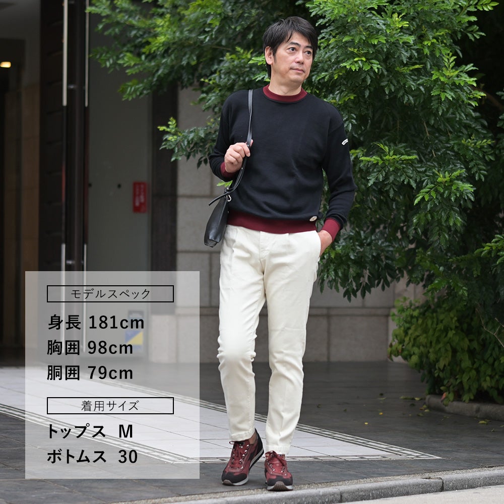 レッドカードトーキョーREDCARDTOKYOデニムスラックスメンズコットンストレッチジーンズSlackスラックヴィンテージホワイト１プリーツセンタークリーステーパード国内正規品でらでら公式ブランド