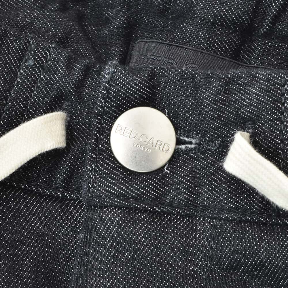 レッドカードトーキョーREDCARDTOKYOデニムスラックスメンズイージーテーパードジーンズSlackEasyスラックイージーブラック黒ハイパワーストレッチデニム国内正規品でらでら公式ブランド