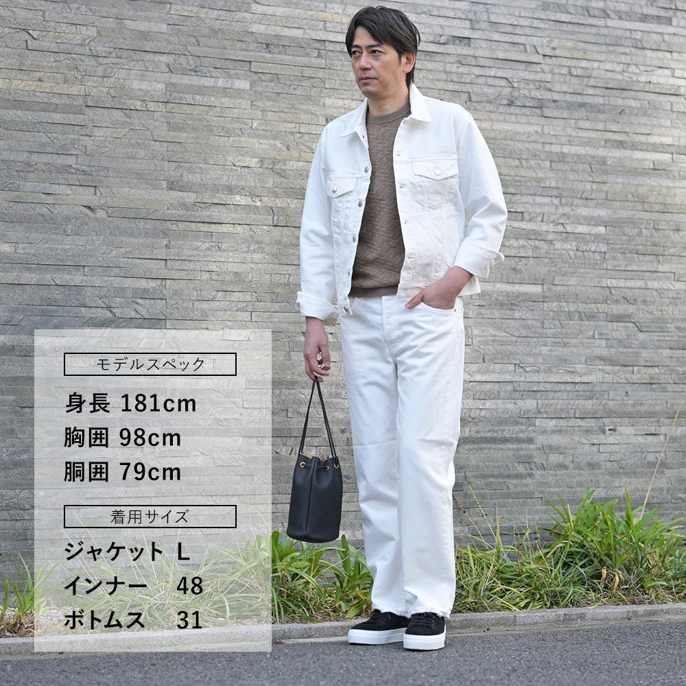 レッドカードトーキョーREDCARDTOKYOストレートデニムパンツメンズワイドジーンズJiroジローモデルリターンコットンユーズドホワイト白裾ダメージ加工国内正規品でらでら公式ブランド
