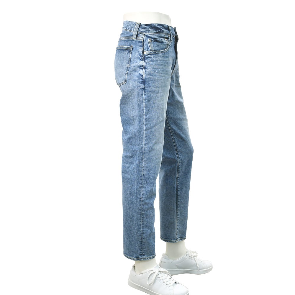 レッドカードトーキョーREDCARDTOKYOストレッチデニムパンツメンズスリムストレートジーンズBassバスモデルライトブルーカイハラデニムヴィンテージ加工国内正規品でらでら公式ブランド