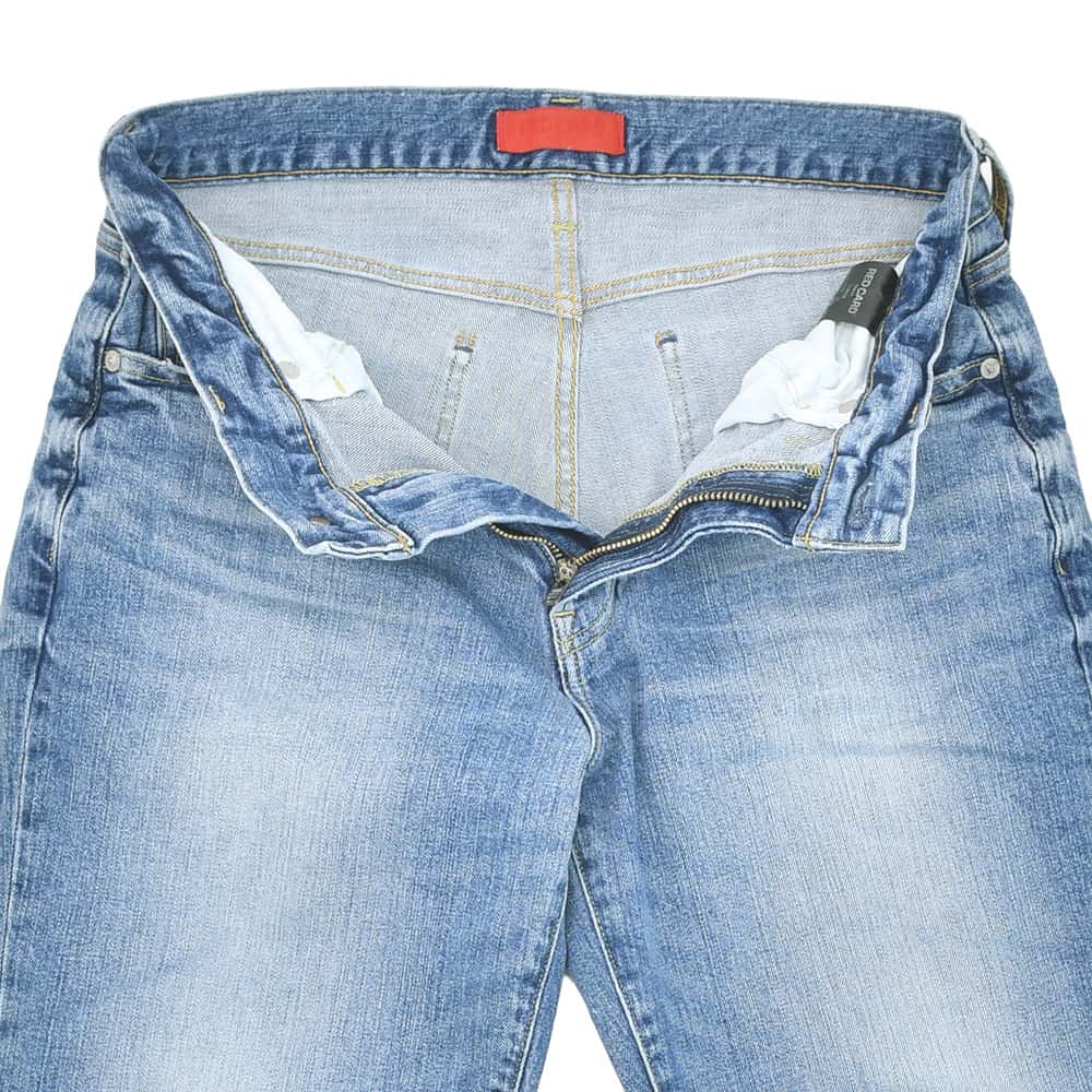 レッドカードトーキョーREDCARDTOKYOストレッチデニムパンツメンズスリムストレートジーンズBassバスモデルライトブルーカイハラデニムヴィンテージ加工国内正規品でらでら公式ブランド