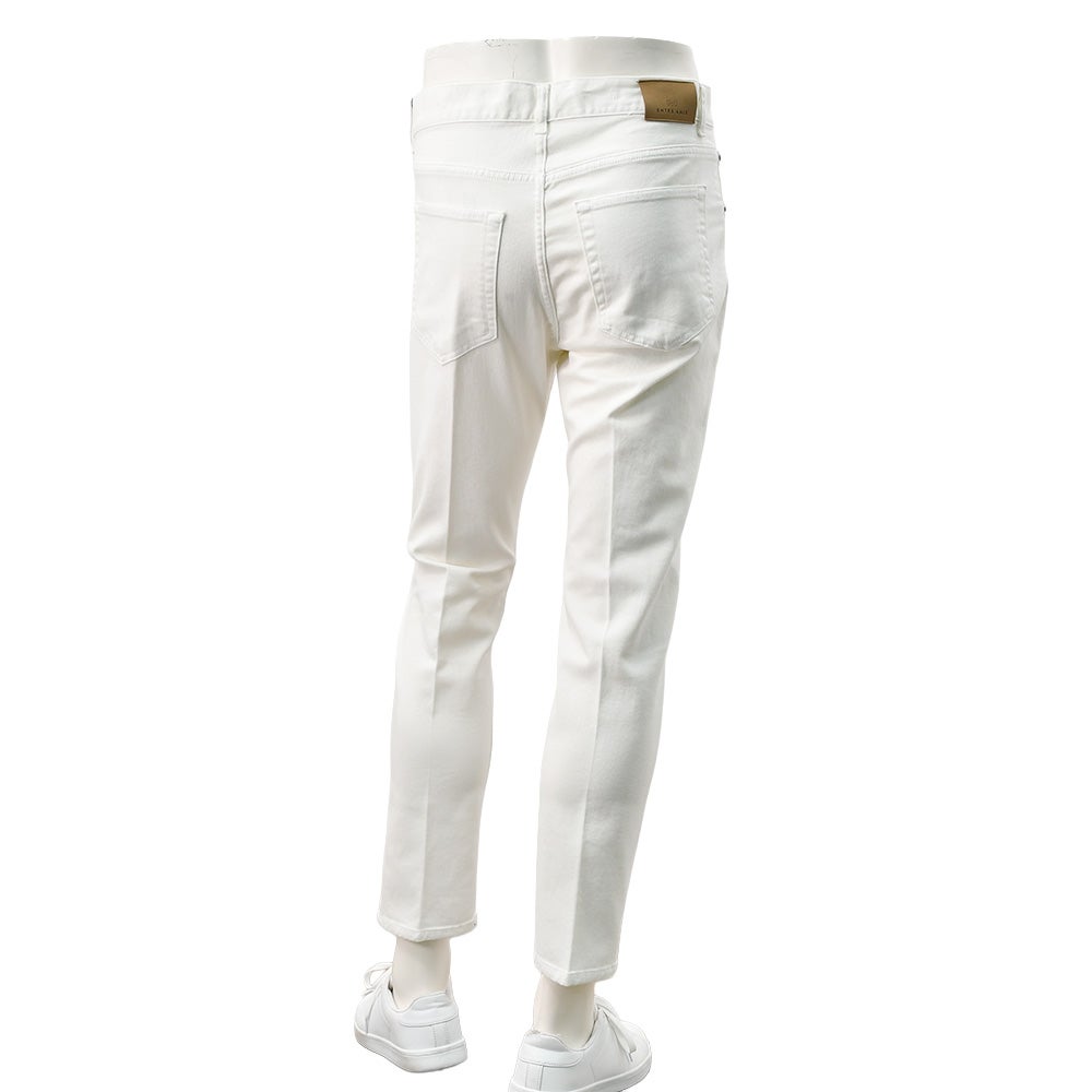 【ポイント8倍3/269:59まで】アントレアミENTREAMISデニムパンツメンズ５ポケットパンツCHRISモデルコットンツイルオフホワイトレギュラーテーパードフィットミドルオンスバックパッチ国内正規品でらでら公式ブランド