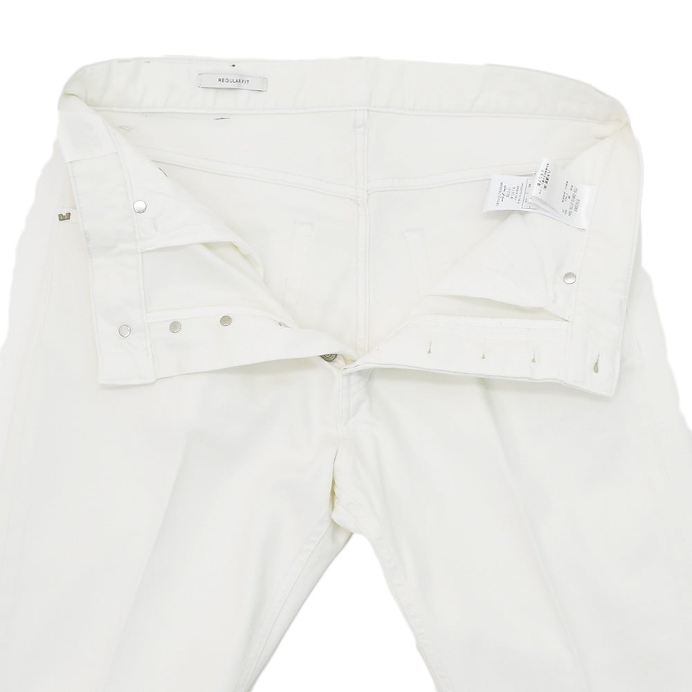 【ポイント8倍3/269:59まで】アントレアミENTREAMISデニムパンツメンズ５ポケットパンツCHRISモデルコットンツイルオフホワイトレギュラーテーパードフィットミドルオンスバックパッチ国内正規品でらでら公式ブランド