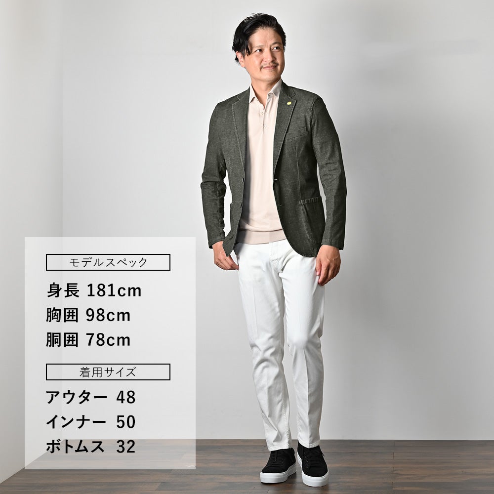 【ポイント8倍3/269:59まで】アントレアミENTREAMISデニムパンツメンズ５ポケットパンツCHRISモデルコットンツイルオフホワイトレギュラーテーパードフィットミドルオンスバックパッチ国内正規品でらでら公式ブランド