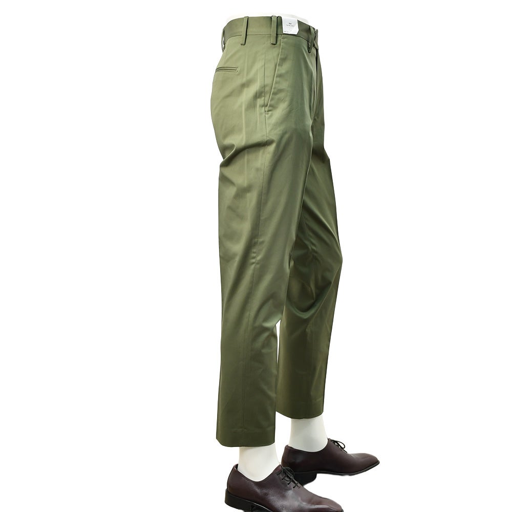 【ポイント8倍3/269:59まで】アントレアミENTREAMISチノスラックスメンズコットンパンツ8502モデル薄手ストレッチコットンミリタリーグリーンレギュラーテーパードライトオンスドレスチノ国内正規品でらでら公式ブランド