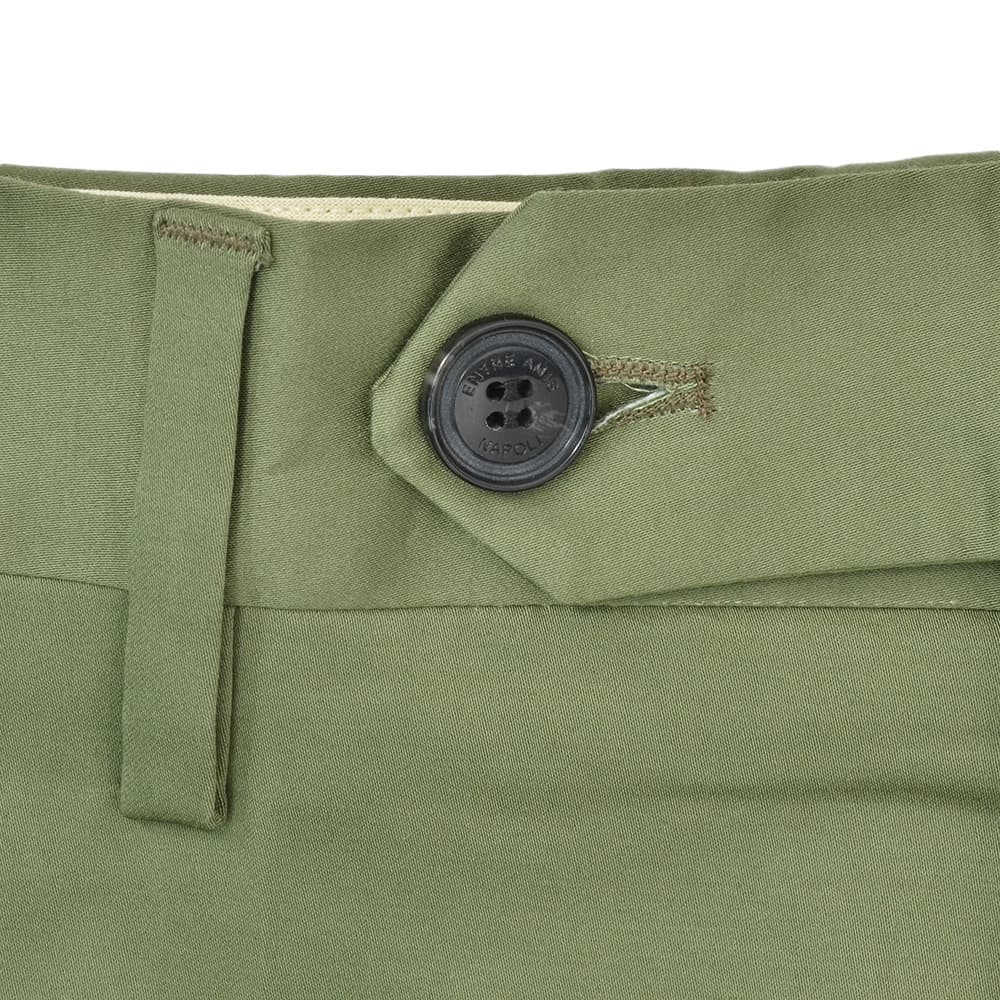 【ポイント8倍3/269:59まで】アントレアミENTREAMISチノスラックスメンズコットンパンツ8502モデル薄手ストレッチコットンミリタリーグリーンレギュラーテーパードライトオンスドレスチノ国内正規品でらでら公式ブランド