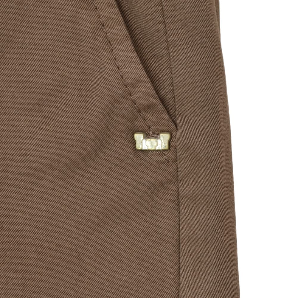 【ポイント8倍3/269:59まで】アントレアミENTREAMISチノスラックスメンズコットンパンツ8188モデル薄手ストレッチコットンブラウン茶スリムテーパードライトオンスクロップド丈国内正規品でらでら公式ブランド