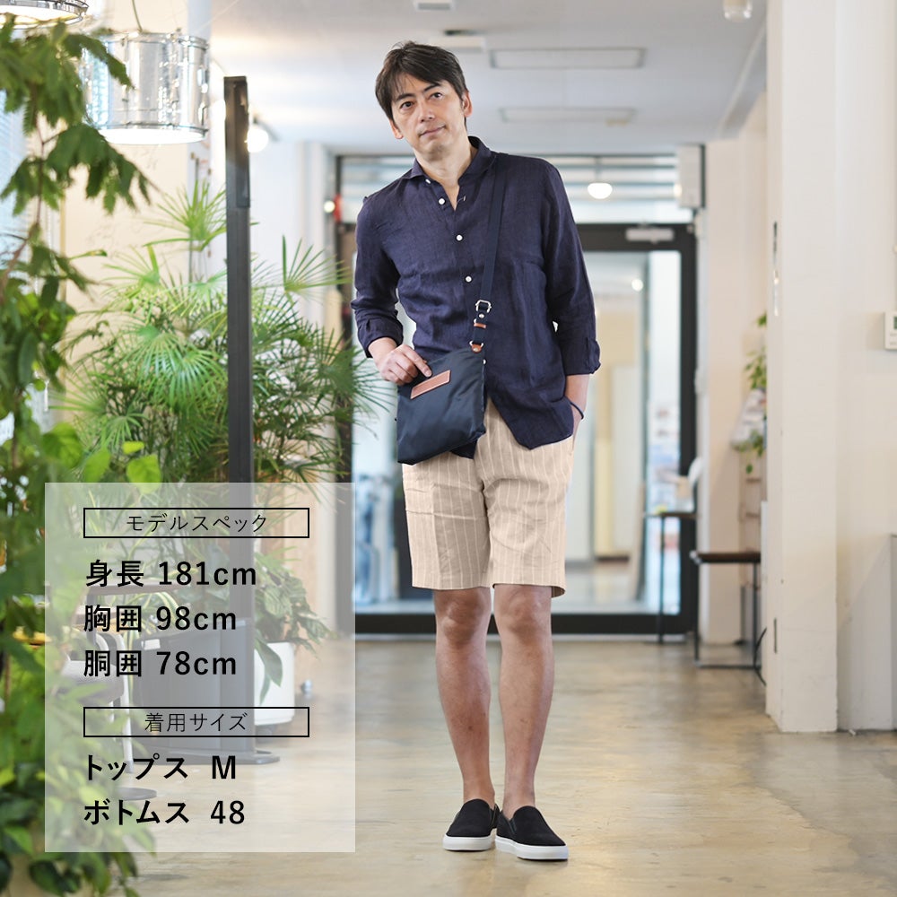 【ポイント8倍3/269:59まで】フィナモレFinamore長袖シャツメンズカジュアルシャツSIMONEシモーネリネン生地ネイビー紺ガーメントウォッシュブランドロゴ入り貝釦JTONDO型BALI国内正規品でらでら公式ブランド