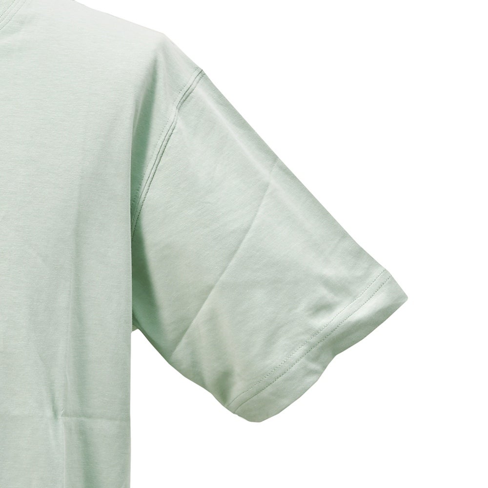 ラルディーニLARDINI半袖TシャツメンズクルーネックカットソーCNJLTMC70コットンジャージーライトオリーブブランドロゴ左裾ブランドタグリラックスシルエット国内正規品でらでら公式ブランド