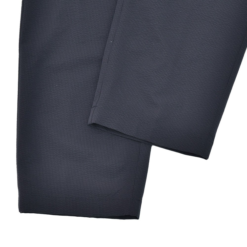 【preSALE!20%off】ヘルノHERNOテーパードパンツメンズシアサッカー生地1プリーツ仕様ネイビー紺PT000093Uゴムウエスト&ドローコードストレッチ国内正規品でらでら公式ブランド