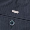 【preSALE!20%off】ヘルノHERNOテーパードパンツメンズシアサッカー生地1プリーツ仕様ネイビー紺PT000093Uゴムウエスト&ドローコードストレッチ国内正規品でらでら公式ブランド