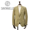 サンタニエッロSANTANIELLOシングルジャケットメンズテーラードジャケットGL797MF-DS3151コットンリネン綿麻カーキガーメントダイレギュラーフィット国内正規品でらでら公式ブランド