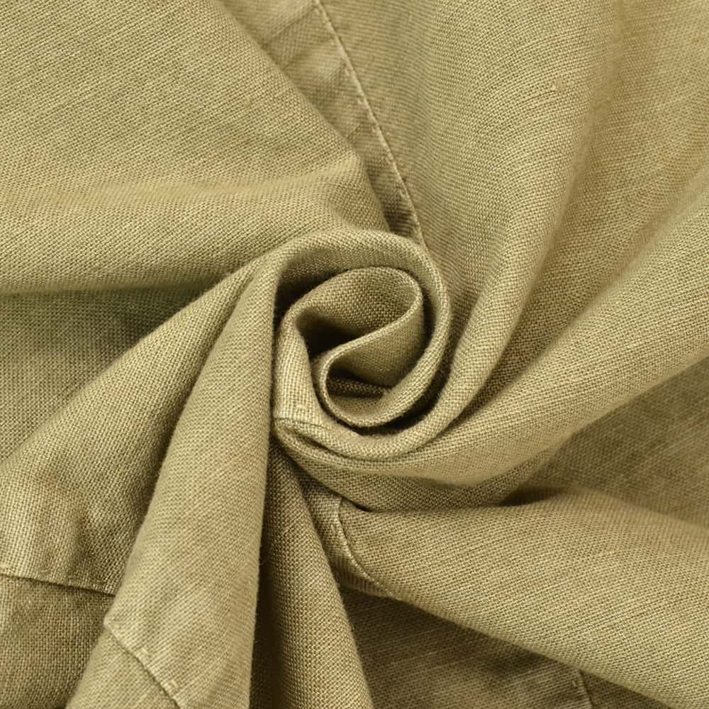 サンタニエッロSANTANIELLOシングルジャケットメンズテーラードジャケットGL797MF-DS3151コットンリネン綿麻カーキガーメントダイレギュラーフィット国内正規品でらでら公式ブランド