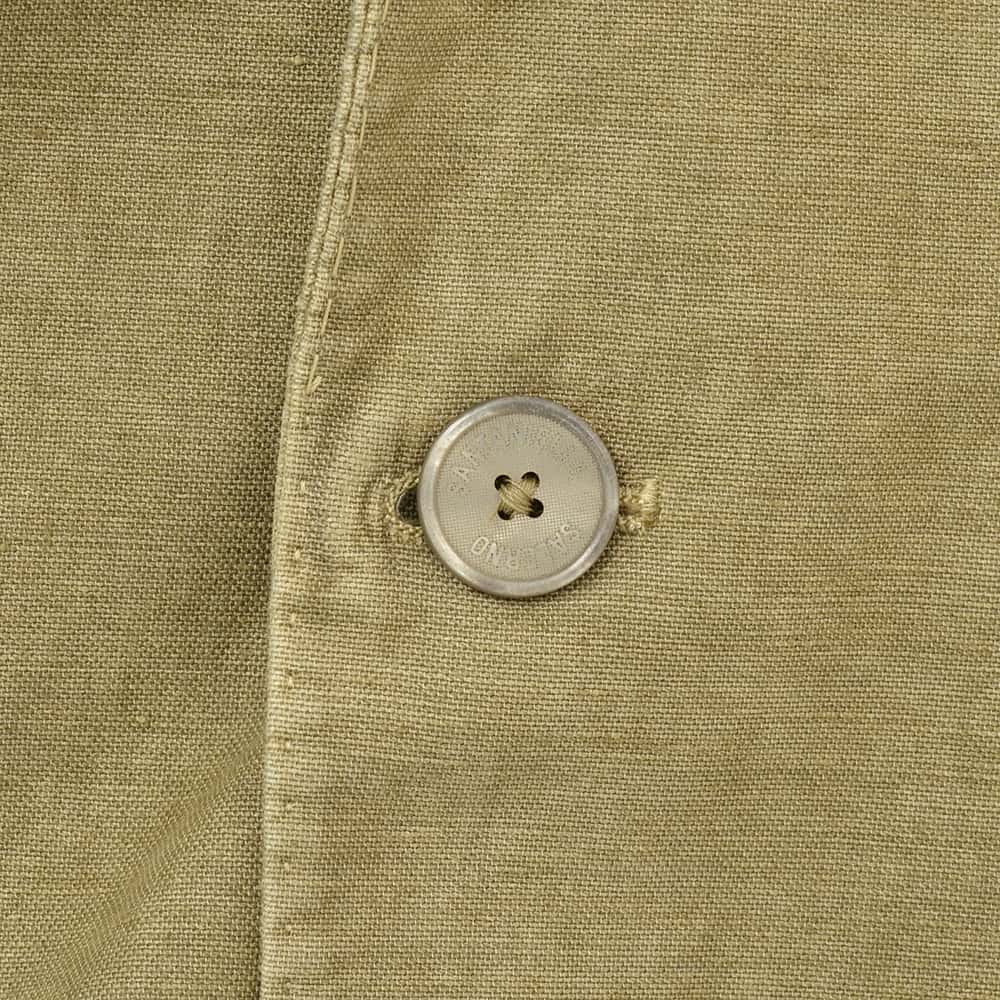 サンタニエッロSANTANIELLOシングルジャケットメンズテーラードジャケットGL797MF-DS3151コットンリネン綿麻カーキガーメントダイレギュラーフィット国内正規品でらでら公式ブランド