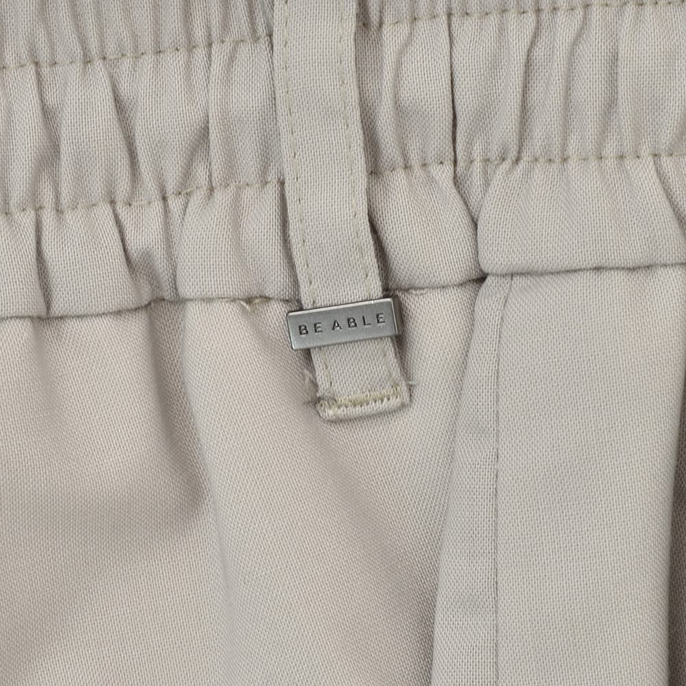 【ポイント8倍3/269:59まで】ビーエイブルBEABLEイージースラックスメンズ1プリーツテーパードパンツDOMINIQUEドミニクテクノウールライトグレーシャーリング仕様ウォッシャブル国内正規品でらでら公式ブランド