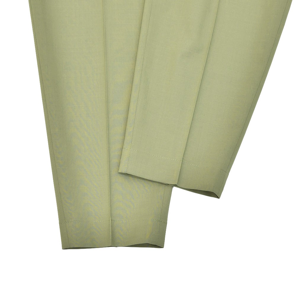 【ポイント8倍3/269:59まで】ビーエイブルBEABLEイージースラックスメンズ1プリーツテーパードパンツDOMINIQUEドミニクテクノウールオリーブシャーリング仕様ウォッシャブル国内正規品でらでら公式ブランド