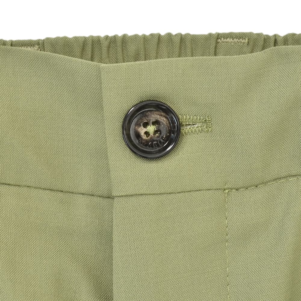 【ポイント8倍3/269:59まで】ビーエイブルBEABLEイージースラックスメンズ1プリーツテーパードパンツDOMINIQUEドミニクテクノウールオリーブシャーリング仕様ウォッシャブル国内正規品でらでら公式ブランド