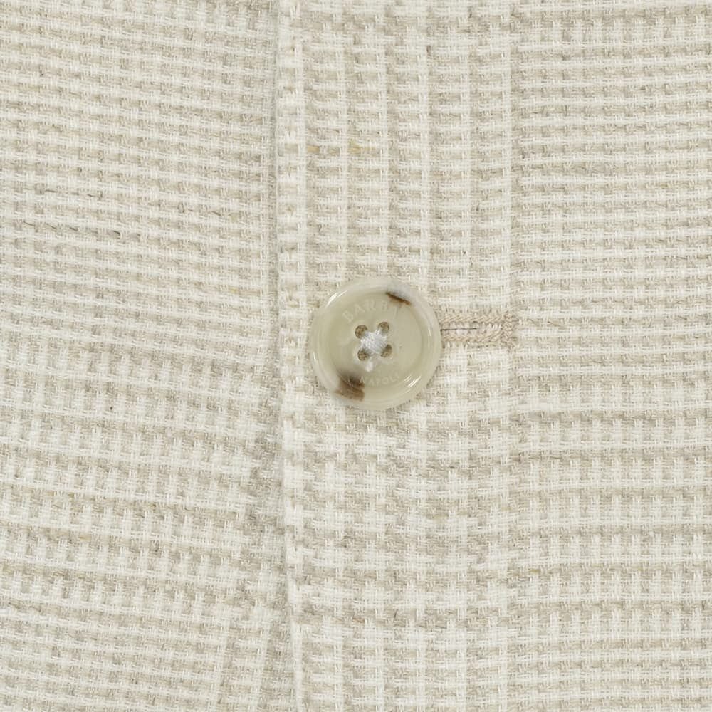 バルバBARBAシングルジャケットメンズテーラードジャケットBACTIVEビーアクティブシャドゥグレンチェック柄ライトベージュリネンコットンシルク3者混生地国内正規品でらでら公式ブランド