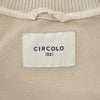 チルコロCIRCOLO1901ドライビングブルゾンメンズスタンドネックブルゾンコットンジャージーライトスウェット生地ベージュガーメントダイレギュラーフィット国内正規品でらでら公式ブランド