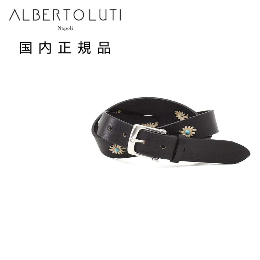 アルベルト ルティ ALBERTO LUTI レザーベルト メンズ プンターレ 鹿革