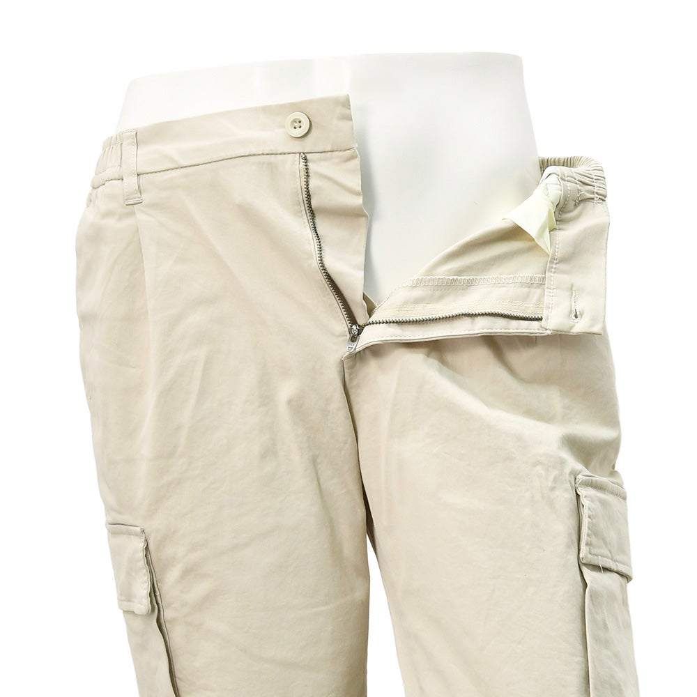 リプレイREPLAYカーゴパンツメンズテーパードパンツアダーンモデルADHANNストレッチコットンルツイルライトベージュサイドゴムシャーリング仕様国内正規品でらでら公式ブランド