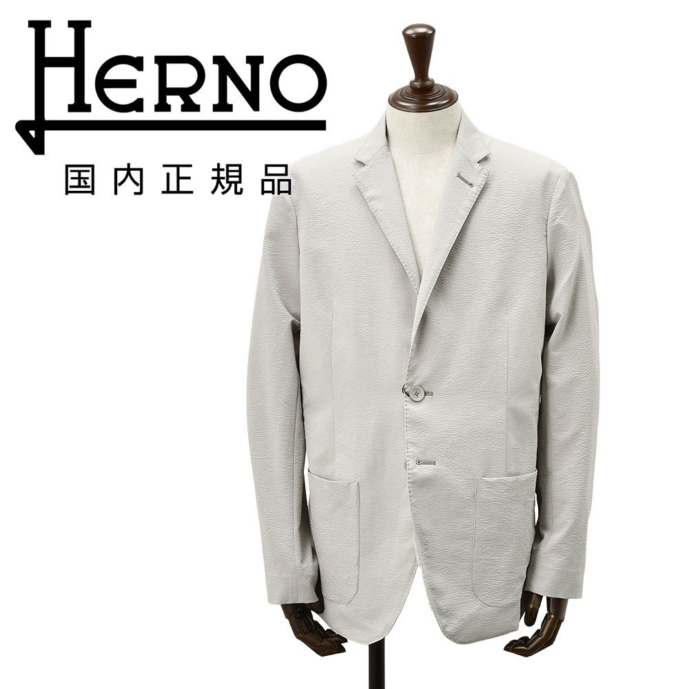 ヘルノ HERNO シャツジャケット メンズ 2つ釦シングルフロント
