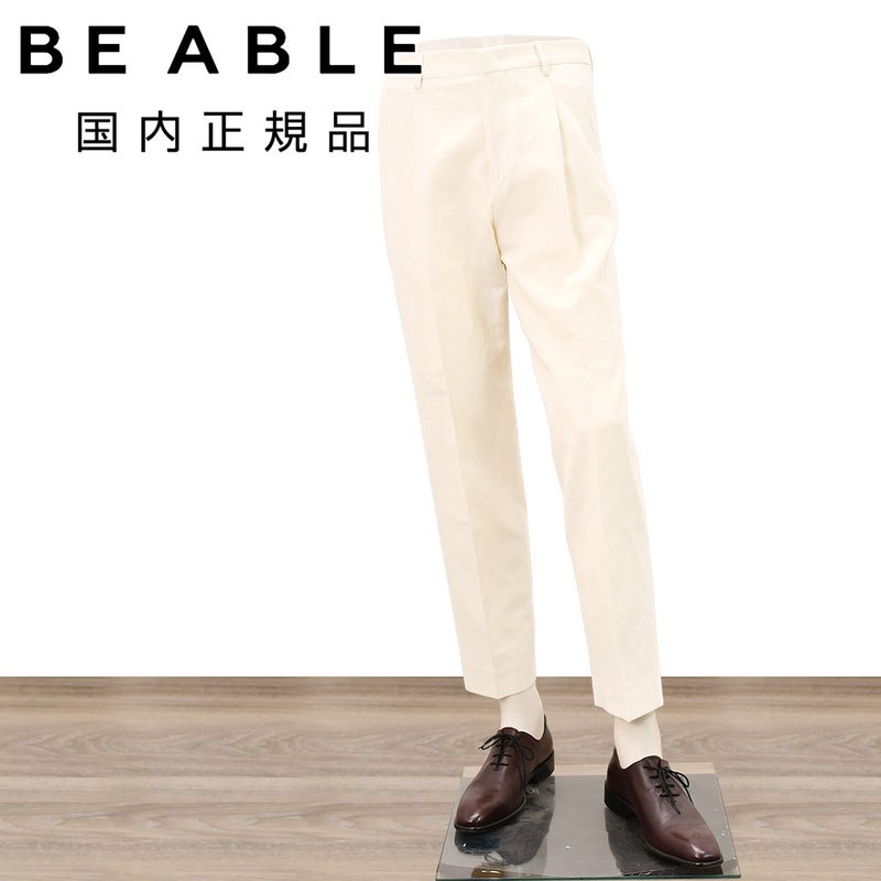 ビーエイブル BE ABLE テーパードスラックス